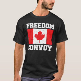 Camiseta Convoy de Libertad 2022 Camionero Canadiense Tees