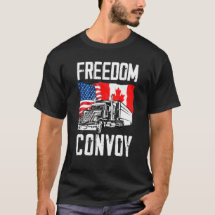 Camiseta Convoy de Libertad 2022 Camionero Canadiense Tees 