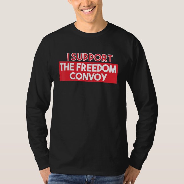 Camiseta Convoy de Libertad 2022 Camionero Canadiense Tees  (Anverso)