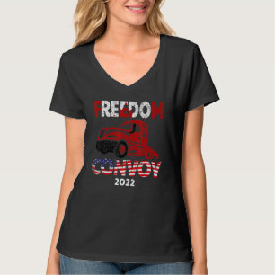 Camiseta Convoy de Libertad 2022 Camioneros Canadá American