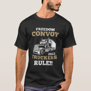 Camiseta CONVOY DE LIBERTAD 2022 CANADIENSE TRUCKER Rule Ca