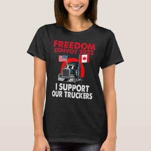 Camiseta Convoy De Libertad 2022 Ee.Uu. Y Canadá Apoyan Nue