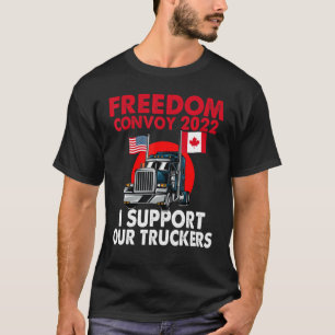 Camiseta Convoy De Libertad 2022 Ee.Uu. Y Canadá Apoyan Nue