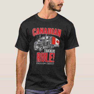 Camiseta Convoy de Libertad 2022 Para Camioneros Canadiense