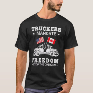 Camiseta Convoy De Libertad 2022 Para Camioneros Canadiense