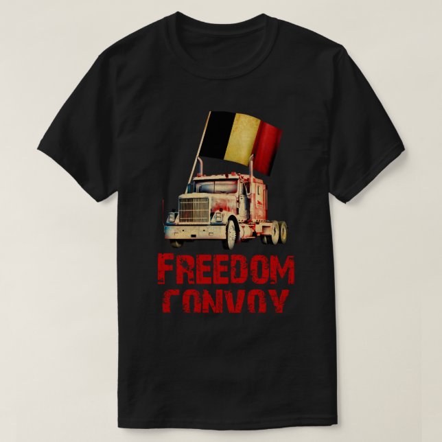 Camiseta Convoy de libertad Bélgica (Diseño del anverso)