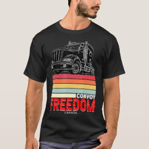 Camiseta Convoy de libertad retro vintage 2022 camionero ca