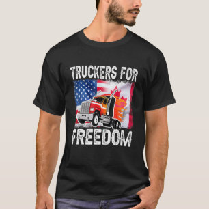 Camiseta Convoy estadounidense de la bandera de Canadá por 
