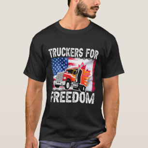 Camiseta Convoy estadounidense de la bandera de Canadá por