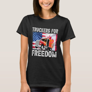 Camiseta Convoy estadounidense de la bandera de Canadá por 