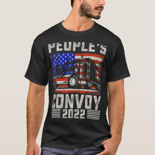 Camiseta Convoy popular 2022 apoya a camioneros norteameric