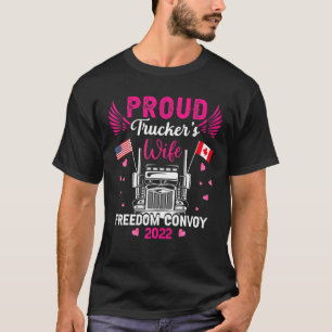 Camiseta Convoy por la libertad de esposa de un camión orgu
