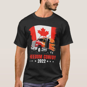 Camiseta Convoy por la libertad de la bandera de Canadá en