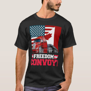 Camiseta Convoy por la libertad de la bandera de Canadá en 