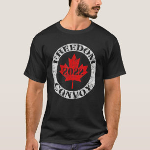 Camiseta Convoy por la libertad de la bandera de la hoja de