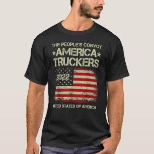 Camiseta Convoyes de personas 2022 US Camioneros Freedom Co