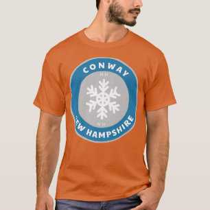 Camiseta Conway New Hampshire NE Winter Snow Snowflake Souv