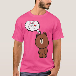 Camiseta Cony De Oso Marrón Pensando En Usted