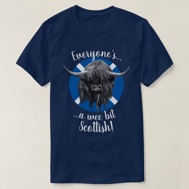 Camiseta ¡Coo de la montaña, cada uno escocés! (Diseño del anverso)
