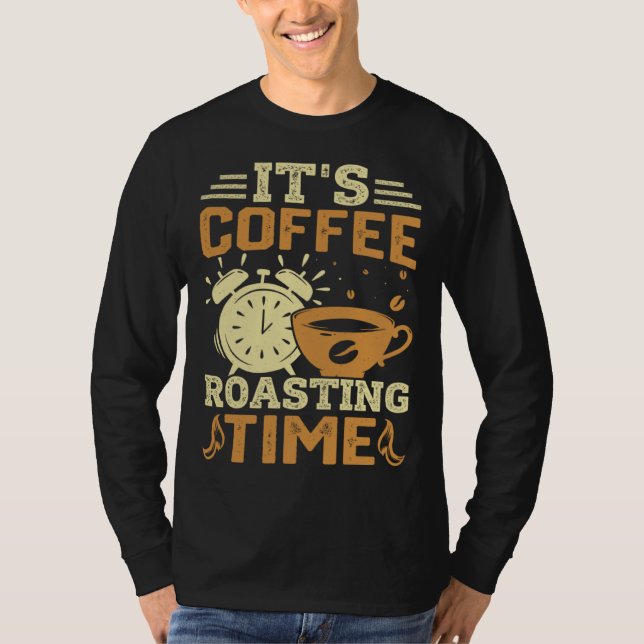 Camiseta Cooffee Roasting Coffee Love Caffeine coffee beans (Anverso)