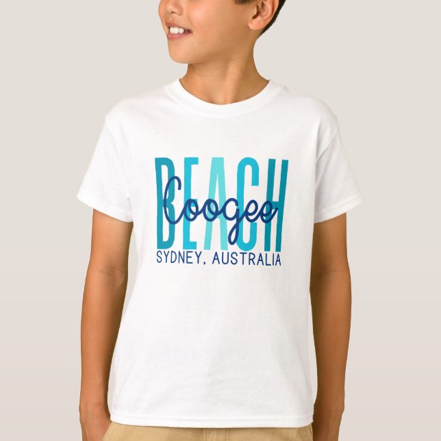Camiseta Coogee Beach Sydney Australia (Océano) (Anverso)