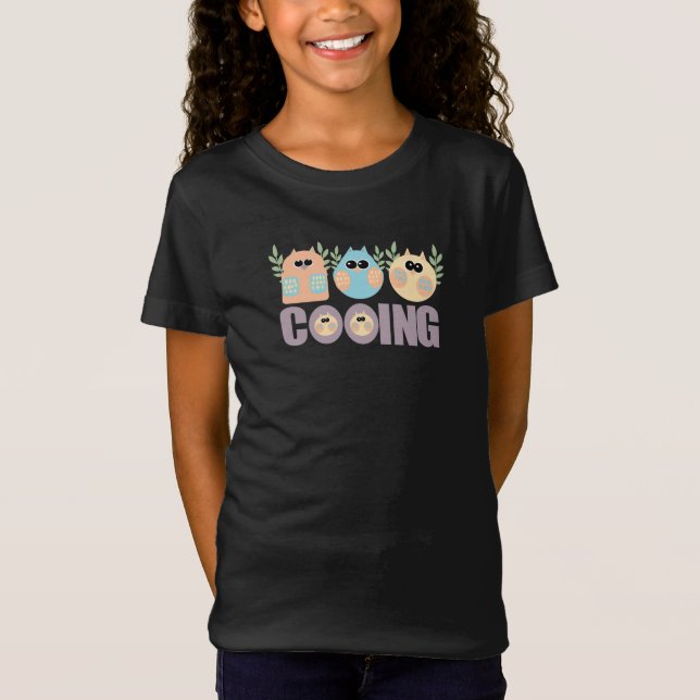 Camiseta Cooing de búhos (Anverso)