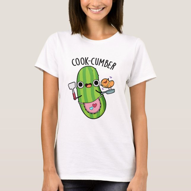 Camiseta Cook-cumber Funny Cucumber Pun (Anverso)