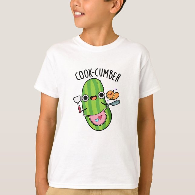 Camiseta Cook-cumber Funny Cucumber Pun (Anverso)