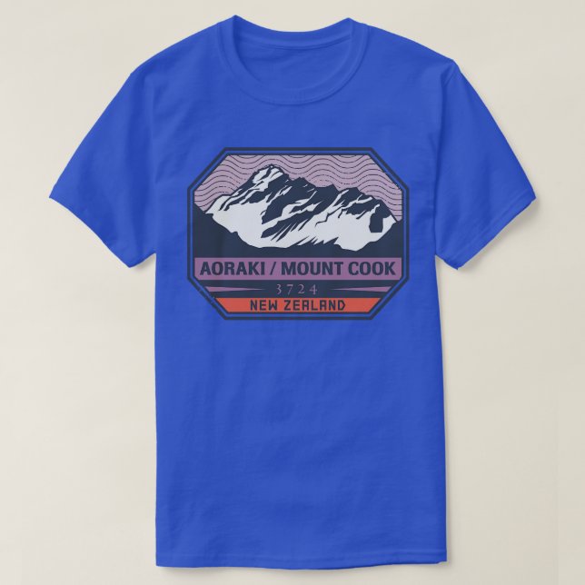 Camiseta Cook de monte Aoraki (Diseño del anverso)