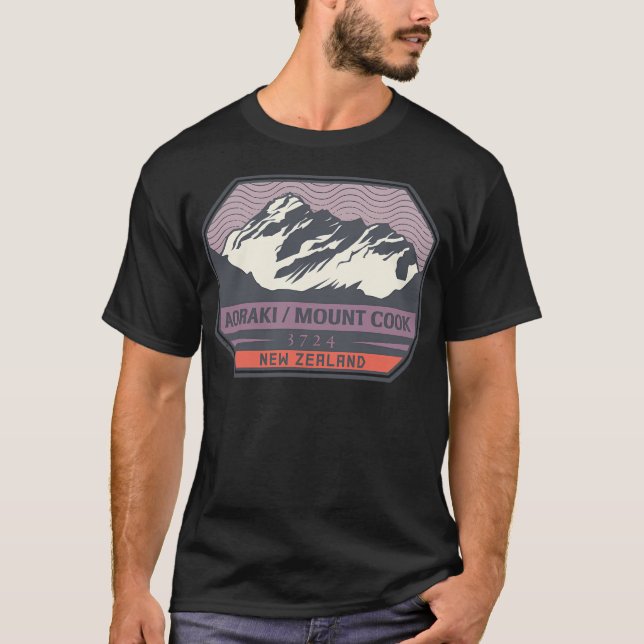 Camiseta Cook de monte Aoraki (Anverso)