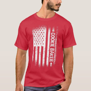 Camiseta Cookie Baker Estados Unidos Bandera Cocina