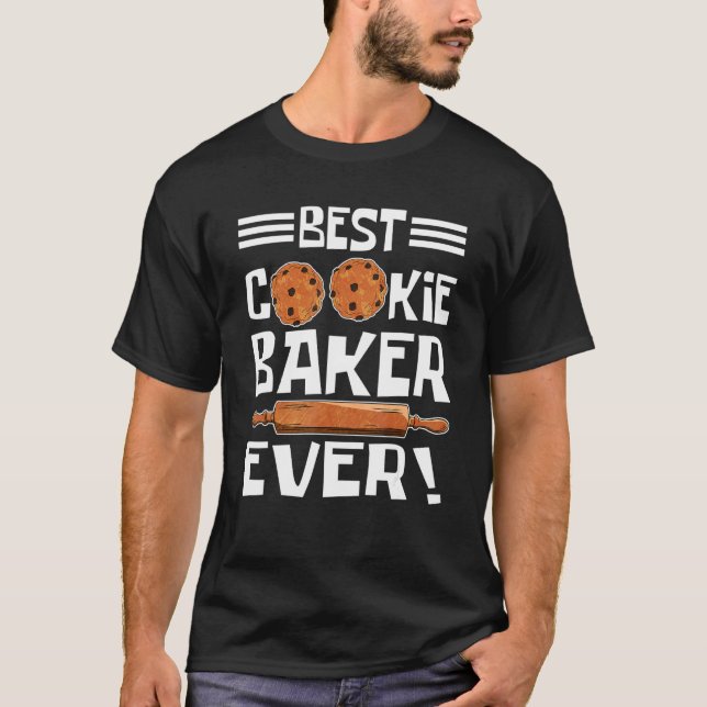 Camiseta Cookie Baker Y Cookie Eater Mejor Cocina Baker E (Anverso)