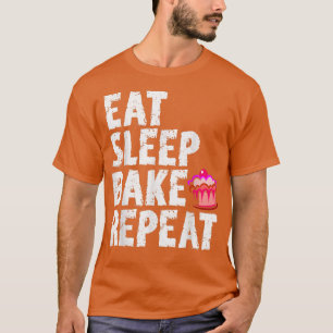 Camiseta Cookie Bakers Baking Chefs Eat Sleep Bake Repeat C