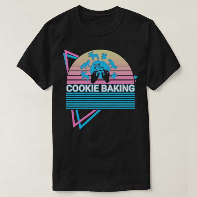 Camiseta Cookie Baking Baker Retro (Diseño del anverso)