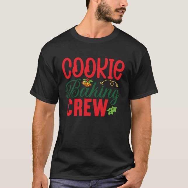 Camiseta Cookie Baking Crew Christmas  Gingerbread (Anverso)