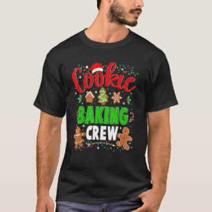 Camiseta Cookie Baking Crew Christmas Gingerbread Santa Fam