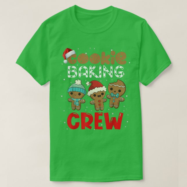 Camiseta Cookie Baking Crew Christmas Pajamas Family Ginger (Diseño del anverso)