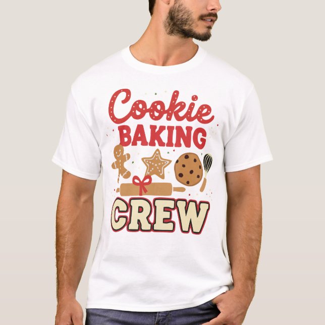Camiseta Cookie Baking Crew Christmas T-Shirt – Funny Holid (Anverso)