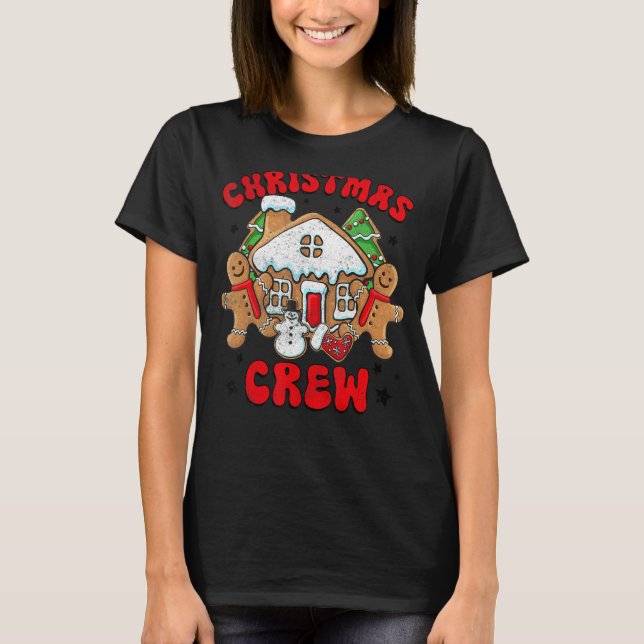 Camiseta Cookie Baking Crew Christmas Xmas Team Gingerbread (Anverso)
