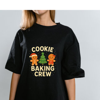 Camiseta Cookie Baking Crew – Cute Gingerbread Christmas De