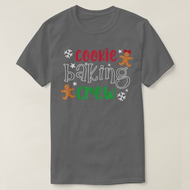 Camiseta Cookie Baking Crew Feliz Navidad, Funny Baking L (Diseño del anverso)