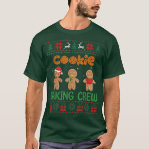 Camiseta Cookie Baking Crew Gingerbread Cute Ugly Christmas