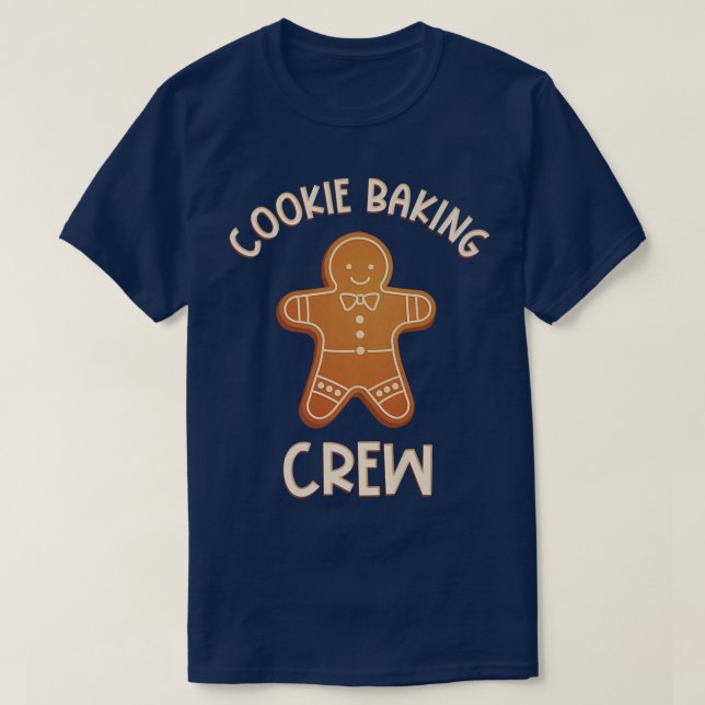 Camiseta Cookie Baking Crew Gingerbread Man (Diseño del anverso)