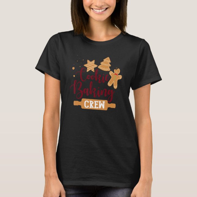 Camiseta Cookie Baking Crew Gingerbread Navidades Costume P (Anverso)
