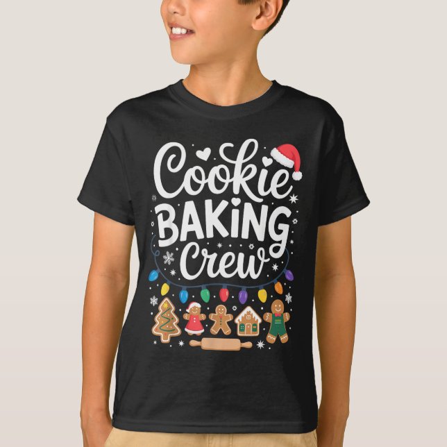 Camiseta Cookie Baking Crew Holiday Squad Gingerbread Chris (Anverso)