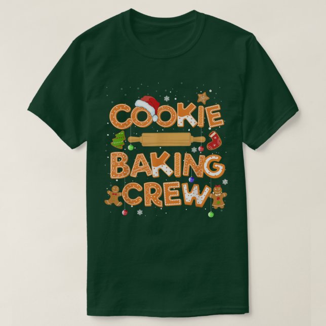 Camiseta Cookie Baking Crew Matching Family Christmas Pajam (Diseño del anverso)