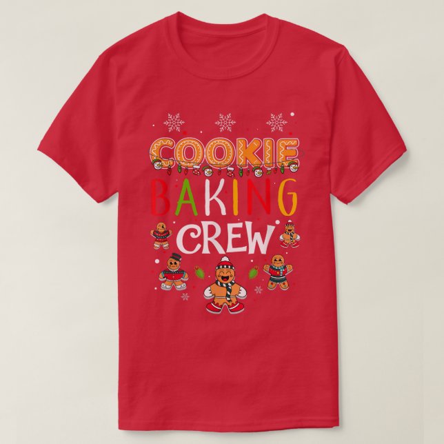 Camiseta Cookie Baking Crew Navidades Gingerbread Mateo (Diseño del anverso)