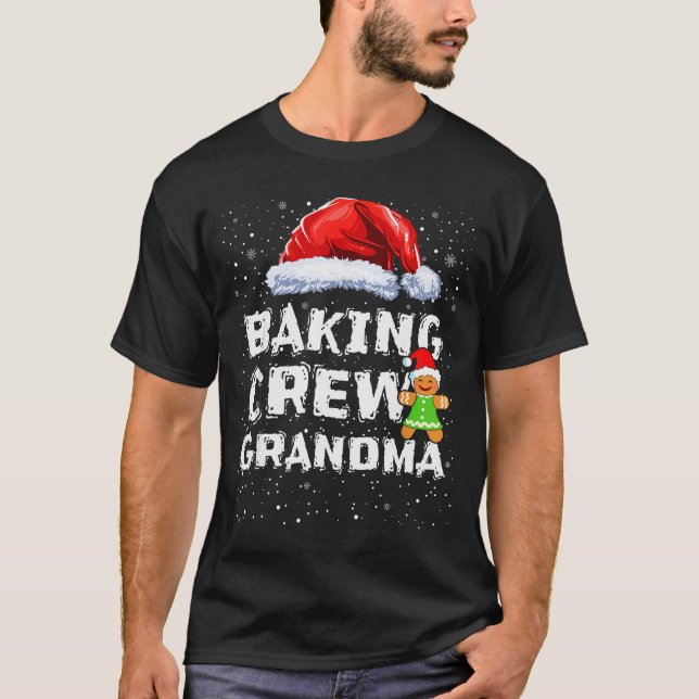Camiseta Cookie Baking Crew Shirt Grandma Matching Christma (Anverso)