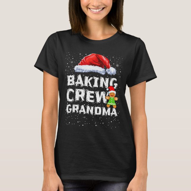 Camiseta Cookie Baking Crew Shirt Grandma Matching Christma (Anverso)