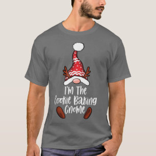 Camiseta Cookie Baking Gnome Búfalo Plaid Mateo Christm